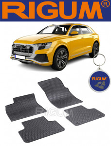 Audi Q8 4M, Suv, fabricat din 07.2018 - Prezent, set covorase auto dedicate, din cauciuc 100% Premium accesorii pentru autoturismul tau - masina v156204