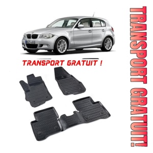 Bmw 1 E81 / E82 / E87 / E88 2004-2011 Set 4 covorase auto din cauciuc tip tavita premium line 3D - Transport Gratuit!
