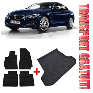 BMW G22 Set Covorase + tavita portbagaj auto BMW Seria 4 G22 fabricatie 2022 - prezent, caroserie gran coup��
