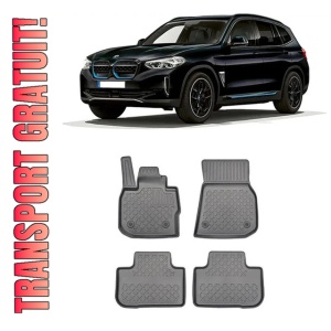 Bmw IX3 G08, Suv, Din 01.2021 - Prezent, Electric , Set Covorase Auto Tip Tavita Premium 3D, din cauciuc
