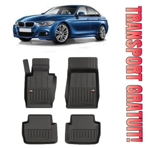 Bmw Seria 3 E46, Combi, Din 1998 - 08.2005 , Set Covorase Auto Tip Tavita Premium 3D, din cauciuc