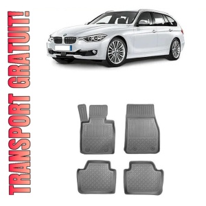Bmw Seria 3 F31, Combi, Din 12.2012 - 02.2019 , Set Covorase Auto Tip Tavita Premium 3D, din cauciuc