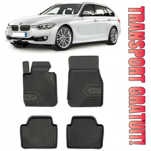 Bmw Seria 3 F31 Din 12.2012 - 02.2019, Combi , Set Covorase Auto Tip Tavita Premium 3D, din cauciuc