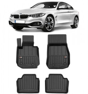 Bmw Seria 4 F36 Din 07.2014 - Prezent, Gran Coupé , Set Covorase Auto Tip Tavita Premium 3D, din cauciuc accesorii pentru autoturismul tau - masina v161496