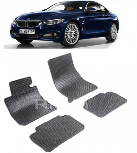Bmw Seria 4 F36, Gran Coupe, fabricat din 07.2014 - Prezent, set covorase auto dedicate, din cauciuc 100% Premium accesorii pentru autoturismul tau - masina v156872