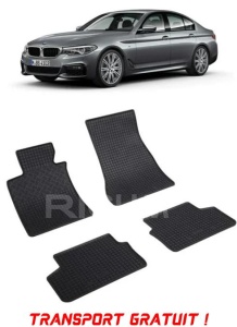 Bmw Seria 5 G30, Sedan, fabricat din 02.2017 - Prezent, set covorase auto dedicate, din cauciuc 100% Premium - Transport Gratuit accesorii pentru autoturismul tau - masina v40776