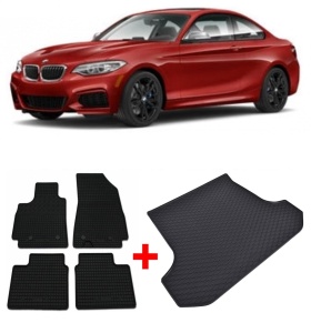 BMW Set Covorase + tavita portbagaj auto BMW Seria 2 F45 fabricatie 09.2014 - prezent, caroserie van - Img 2