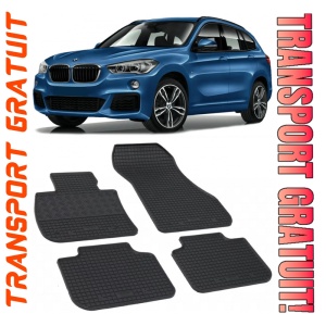 Bmw X1 F48, Suv, fabricat din 10.2015 - Prezent, set covorase auto dedicate, din cauciuc 100% Premium
