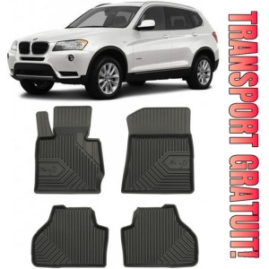 Bmw X3 F25 Din 11.2010 - 10.2017, Suv , Set Covorase Auto Tip Tavita Premium 3D, din cauciuc