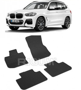 Bmw X3 G01, Suv, fabricat din 11.2017 - Prezent, set covorase auto dedicate, din cauciuc 100% Premium accesorii pentru autoturismul tau - masina v160231