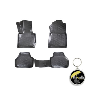 Bmw X4 F26 2014-2018 Set 4 covorase auto din cauciuc tip tavita premium line 3D accesorii pentru autoturismul tau - masina v243282