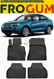 Bmw X4 F26 Din 07.2014 - 03.2018, Suv , Set Covorase Auto Tip Tavita Premium 3D, din cauciuc accesorii pentru autoturismul tau - masina v166518