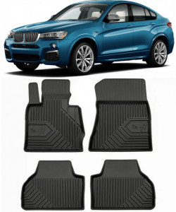 Bmw X4 F26 Din 07.2014 - 03.2018, Suv , Set Covorase Auto Tip Tavita Premium 3D, din cauciuc accesorii pentru autoturismul tau - masina v166519