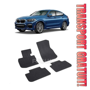 Bmw X4 G02, Suv, fabricat din 04.2018 - Prezent, set covorase auto dedicate, din cauciuc 100% Premium