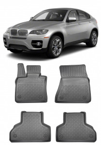 Bmw X6 E71, Suv, Din 06.2008 - 10.2014 , Set Covorase Auto Tip Tavita Premium 3D, din cauciuc accesorii pentru autoturismul tau - masina v175170