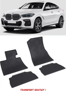 Bmw X6 G06, Suv, fabricat din 11.2019 - Prezent, set covorase auto dedicate, din cauciuc 100% Premium - Transport Gratuit accesorii pentru autoturismul tau - masina v40674