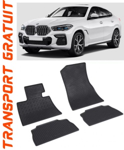 Bmw X6 G06, Suv, fabricat din 11.2019 - Prezent, set covorase auto dedicate, din cauciuc 100% Premium accesorii pentru autoturismul tau - masina v153970