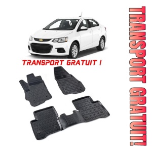 Chevrolet Aveo II 2012-2020 Set 4 covorase auto din cauciuc tip tavita premium line 3D - Transport Gratuit!