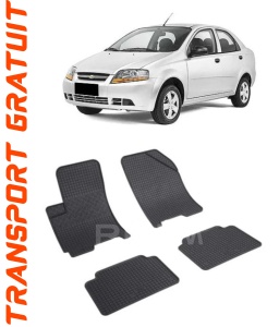 ChEVrolet Aveo T200, Sedan, fabricat din 2002 - 2005, set covorase auto dedicate, din cauciuc 100% Premium accesorii pentru autoturismul tau - masina v157423