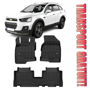Chevrolet CaptIVa, Suv, Din 2006 - 09.2018 , Set Covorase Auto Tip Tavita Premium 3D, din cauciuc