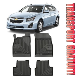 Chevrolet Cruze Din 09.2012 - 2016, Combi , Set Covorase Auto Tip Tavita Premium 3D, din cauciuc