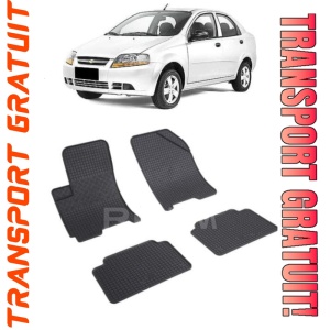ChEVrolet Kalos T200, Sedan, fabricat din 2002 - 2006, set covorase auto dedicate, din cauciuc 100% Premium