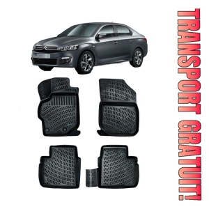 Citroen C-Elysee II 2013-2025 Set 4 covorase auto din cauciuc tip tavita premium line 3D
