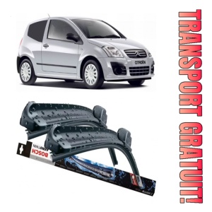 Citroen C2 Set 2 stergatoare parbriz Bosch Bosch Aerotwin compatibile cu Citroen C2 2003-2009 (60 cm / 45 cm)
