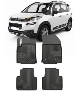 Citroen C3 Aircross Din 11.2017 - Prezent, Hatchback , Set Covorase Auto Tip Tavita Premium 3D, din cauciuc accesorii pentru autoturismul tau - masina v166610
