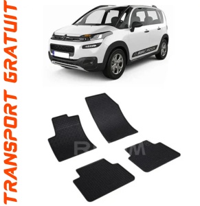 Citroen C3 Aircross, Suv, fabricat din 11.2017 - Prezent, set covorase auto dedicate, din cauciuc 100% Premium accesorii pentru autoturismul tau - masina v157333