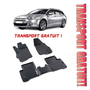 Citroen C5 II (Rd / Td)2007-2017 Set 4 covorase auto din cauciuc tip tavita premium line 3D - Transport Gratuit!