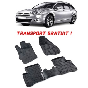 Citroen C5 II (Rd / Td)2007-2017 Set 4 covorase auto din cauciuc tip tavita premium line 3D - Transport Gratuit! accesorii pentru autoturismul tau - masina v49360