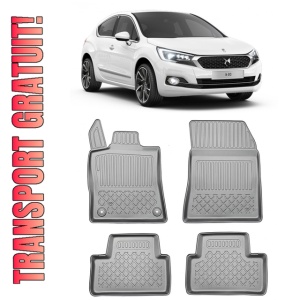 Citroen DS4 Din 11.2021 - Prezent, Hatchback , Set Covorase Auto Tip Tavita Premium 3D, din cauciuc