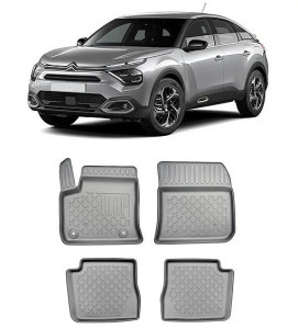 Citroen E-C4, Hatchback, Din 12.2020 - Prezent , Set Covorase Auto Tip Tavita Premium 3D, din cauciuc accesorii pentru autoturismul tau - masina v172564