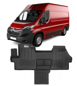 Citroen Jumper II, Van, Din 2006 - Prezent , Set Covorase Auto Tip Tavita Premium 3D, din cauciuc accesorii pentru autoturismul tau - masina v172771