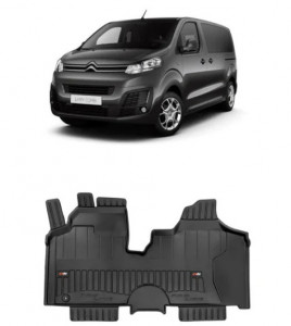 Citroen Jumpy II Din 2007 - 2016, Van , Set Covorase Auto Tip Tavita Premium 3D, din cauciuc accesorii pentru autoturismul tau - masina v164851