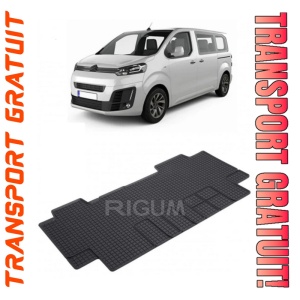 Citroen Spacetourer, Van, fabricat din 01.2016 - Prezent, Rand 2, Masina Are 6 Locuri, set covorase auto dedicate, din cauciuc 100% Premium