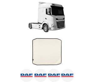Covoras Camion Tir DAF XG+ din 2021, Auto, 4x Stickere auto cu DAF