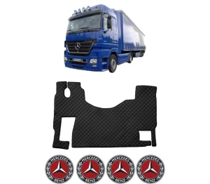 Covoras Camion Tir MERCEDES-BENZ ACTROS MP2 / MP3 din 2002-2009, Auto, 4x Stickere auto cu MERCEDES-BENZ