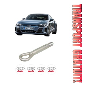 Cui carlig remorcare, tractare auto AUDI E-TRON GT Saloon (F83, F8P) din 2020-2021, Otel, Cri-Flo, 4 Stickere cu AUDI