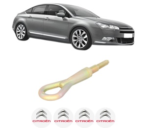 Cui carlig remorcare, tractare auto CITROEN C5 III (RD_) din 2008-2017, Otel, Cri-Flo, 4 Stickere cu CITROEN - Img 2