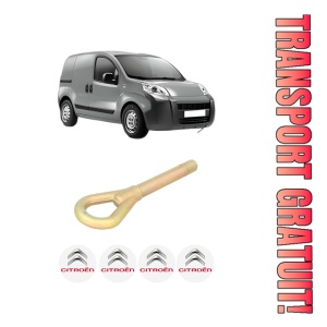Cui carlig remorcare, tractare auto CITROEN NEMO Box Body/MPV (AA_) din 2008-2010, Otel, Cri-Flo, 4 Stickere cu CITROEN