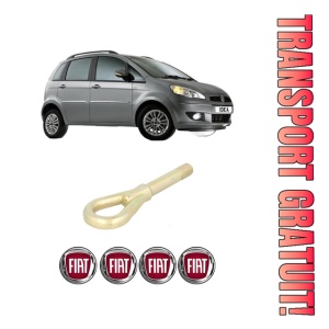 Cui carlig remorcare, tractare auto FIAT IDEA (350_) din 2003-2012, Otel, Cri-Flo, 4 Stickere cu FIAT