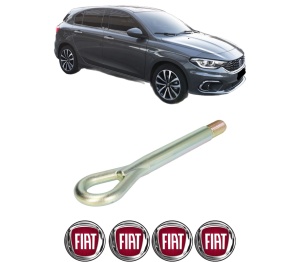 Cui carlig remorcare, tractare auto FIAT TIPO Hatchback (356_, 357_) din 2016-2022, Otel, Cri-Flo, 4 Stickere cu FIAT - Img 2