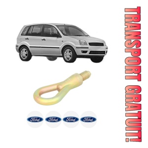Cui carlig remorcare, tractare auto FORD FUSION (JU_) din 2002-2012, Otel, Cri-Flo, 4 Stickere cu FORD