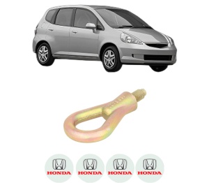 Cui carlig remorcare, tractare auto HONDA JAZZ II (GD_, GE3, GE2) din 2002-2008, Otel, Cri-Flo, 4 Stickere cu HONDA - Img 2