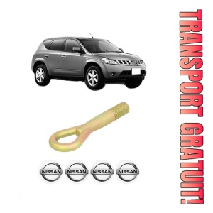Cui carlig remorcare, tractare auto NISSAN MURANO I (Z50) din 2003-2008, Otel, Cri-Flo, 4 Stickere cu NISSAN