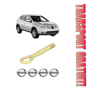 Cui carlig remorcare, tractare auto NISSAN ROGUE din 2007-2013, Otel, Cri-Flo, 4 Stickere cu NISSAN