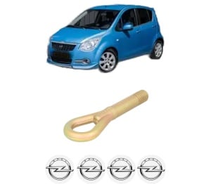 Cui carlig remorcare, tractare auto OPEL AGILA B (H08) din 2008-2014, Otel, Cri-Flo, 4 Stickere cu OPEL - Img 2