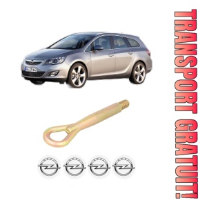 Cui carlig remorcare, tractare auto OPEL ASTRA J Sports Tourer (P10) din 2010-2015, Otel, Cri-Flo, 4 Stickere cu OPEL